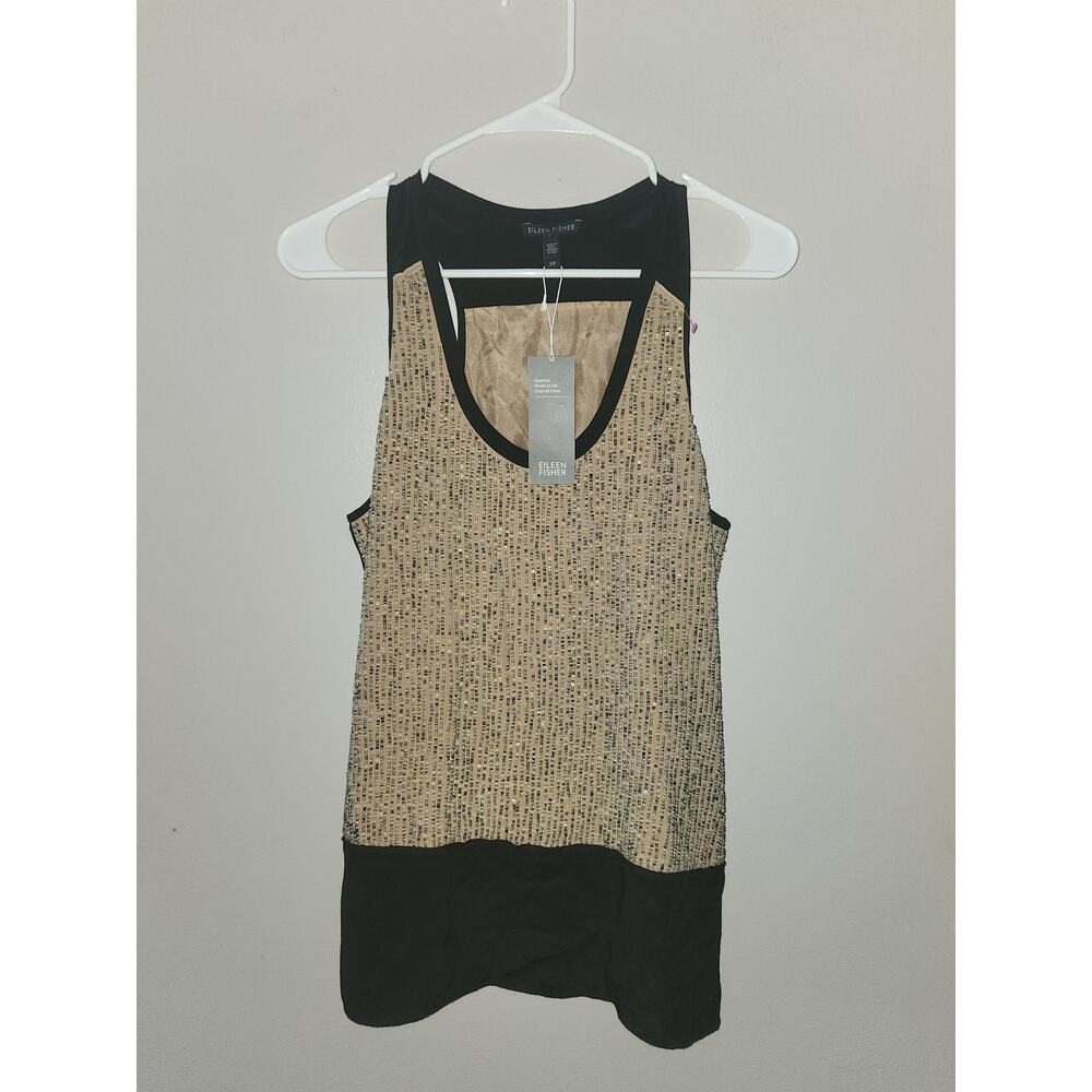 Eileen fisher silk top sequins S NwT - Picture 2 of 4
